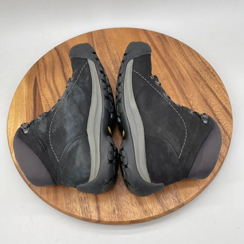 Keen Kaci Boots Womens Size 9 Black Leather Mid Waterproof Winter Comfort - Picture 6 of 9